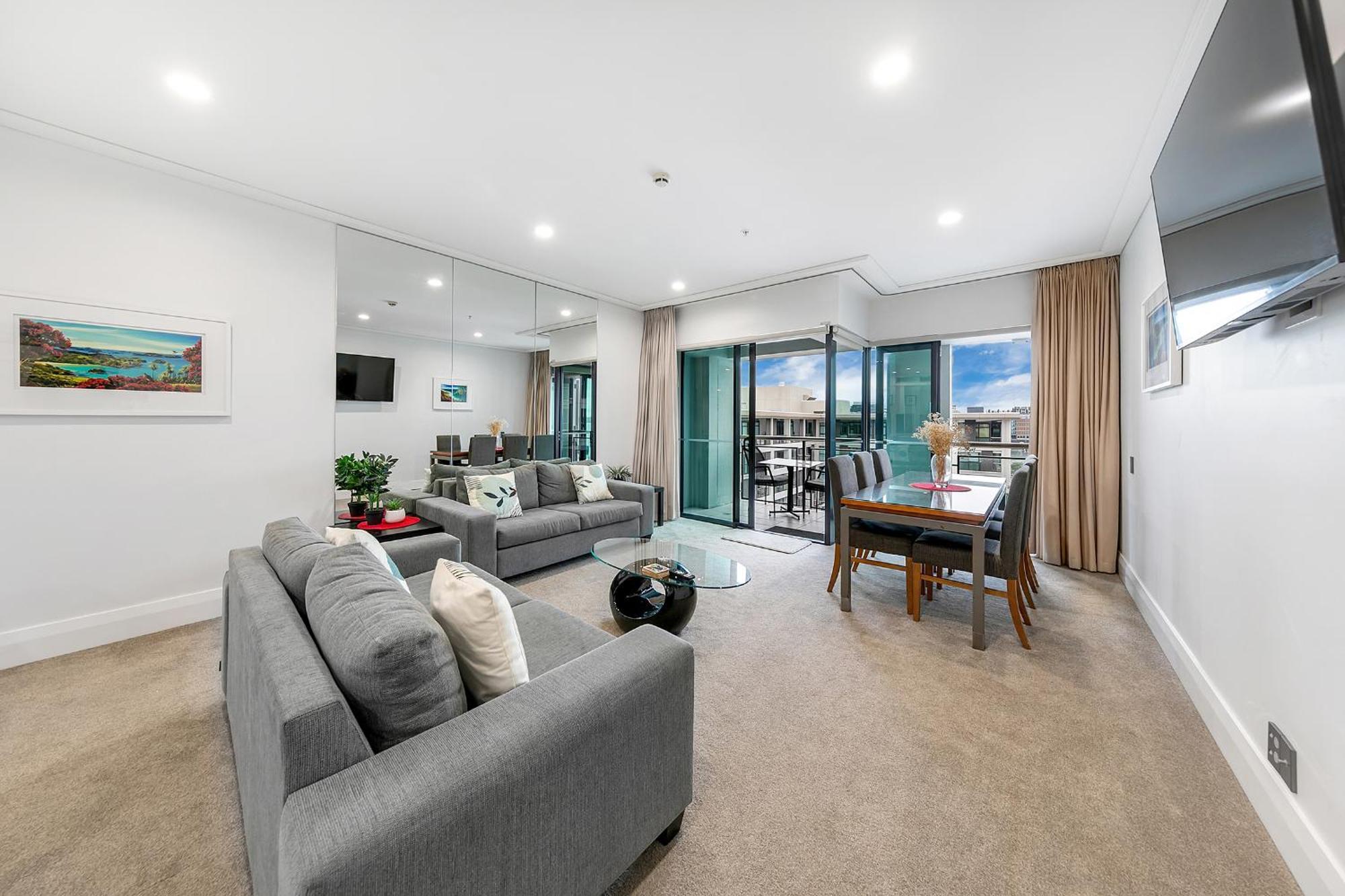 Sophisticated Spacious Apt W Stunning Harbour View 奥克兰 外观 照片